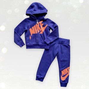 Nike Full Zip Sparkle Logo Hoodie & Jogger set